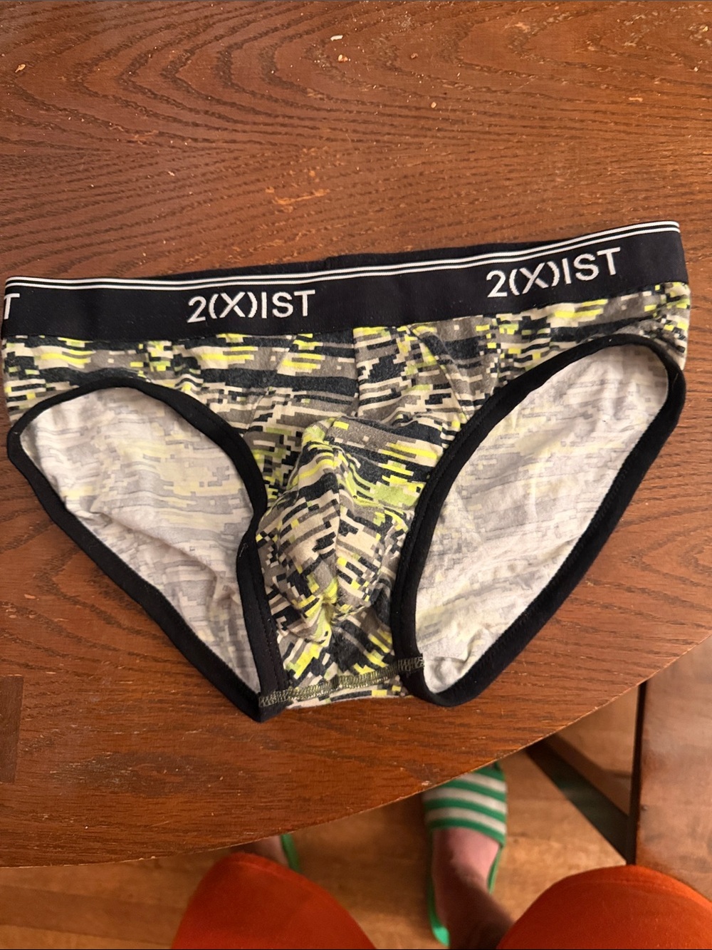 Mens camo low-rise briefs